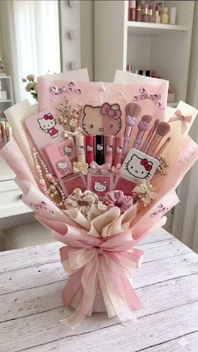 Bouquet Hello Kitty & Makeup Glam
