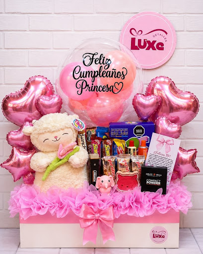 Mega Box Princesa Globos Rosa y Peluche